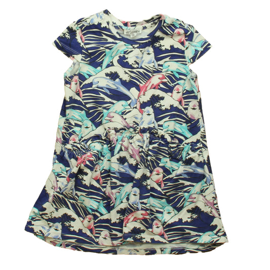 Art & Eden Girls Blue Dolphins Dress Size: 2T Blue Dolphins