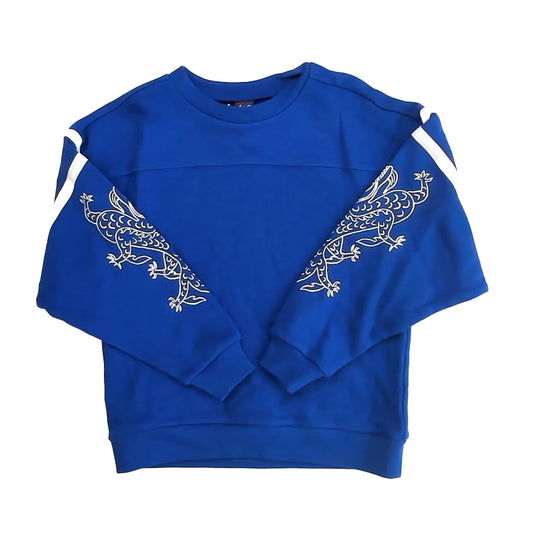 Tea Collection Boys Blue Dragon Sweatshirt Size: 5T Blue Dragon