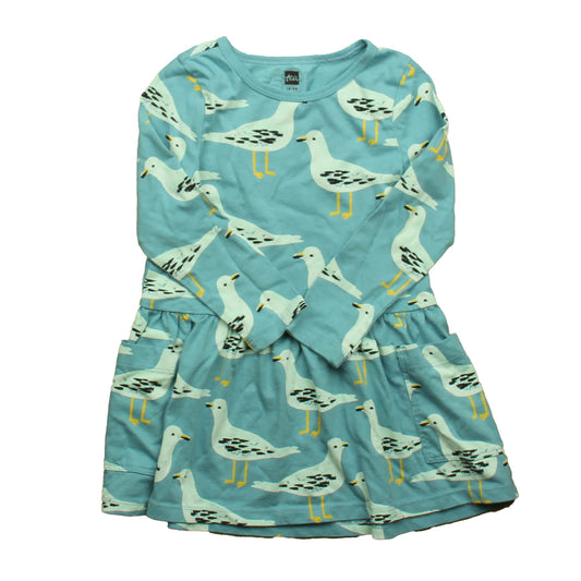 Tea Girls Blue Ducks Dress Size: 18-24 Months Blue Ducks