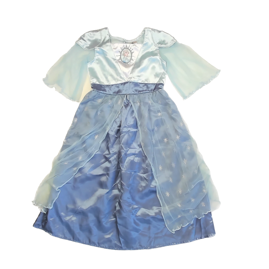 Frozen Girls Blue | Elsa Costume Size: 5-6 Years Blue | Elsa