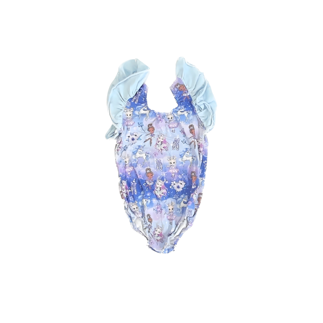 Unknown Girls Blue Fairies Leotard Size: 4-5T Blue Fairies