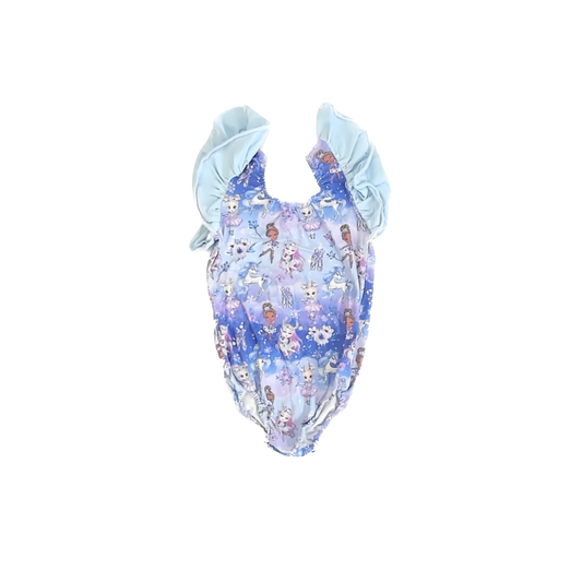 Unknown Girls Blue Fairies Leotard Size: 4-5T Blue Fairies