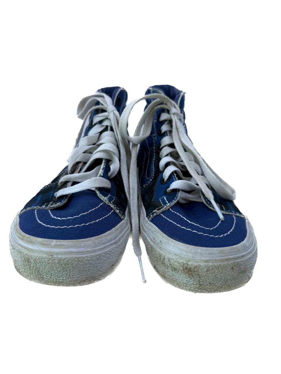 Vans Boys Blue Fire Sneakers Size: Youth 4.5 Blue Fire