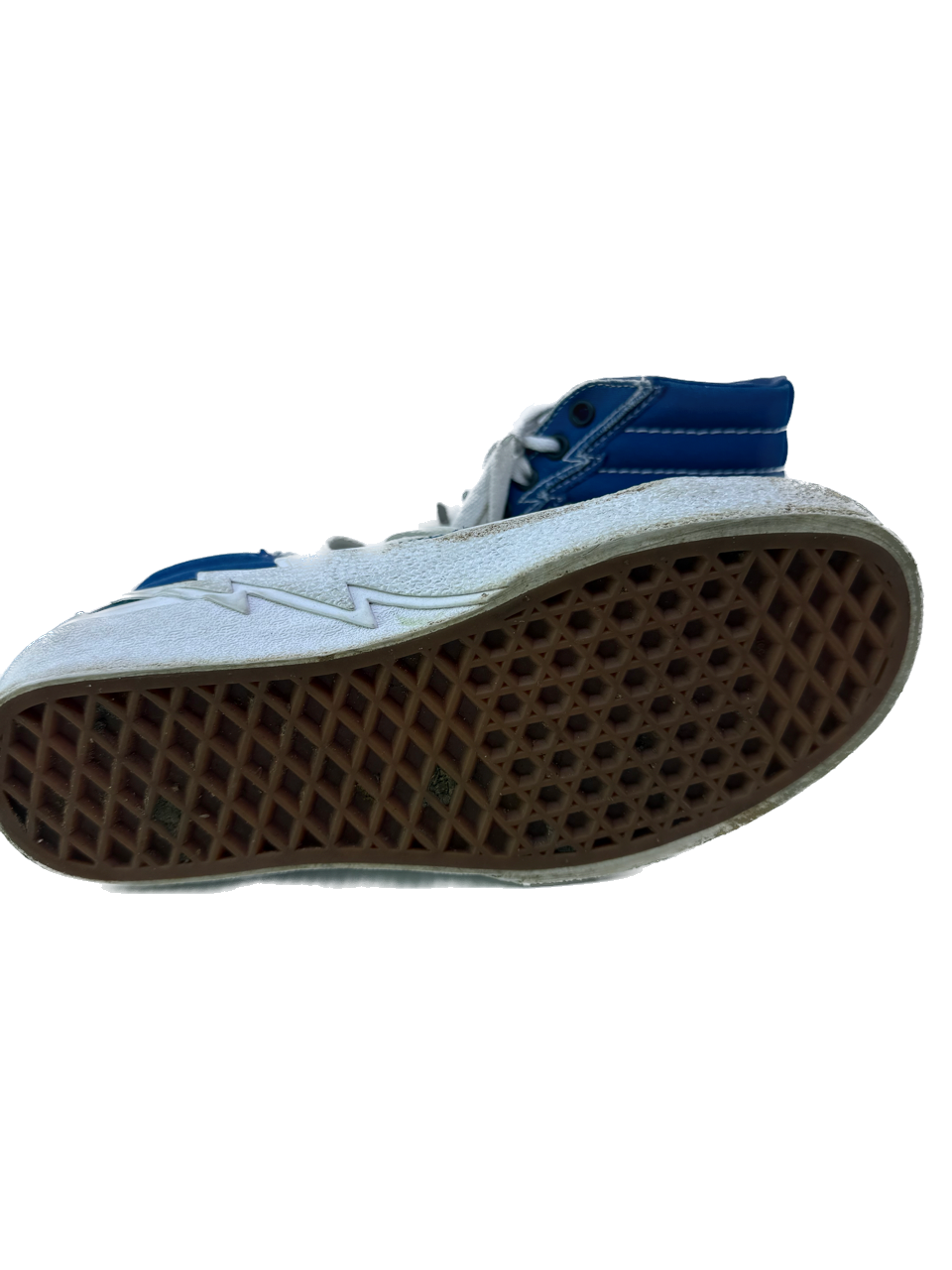 Vans Boys Blue Fire Sneakers Size: Youth 4.5 Blue Fire