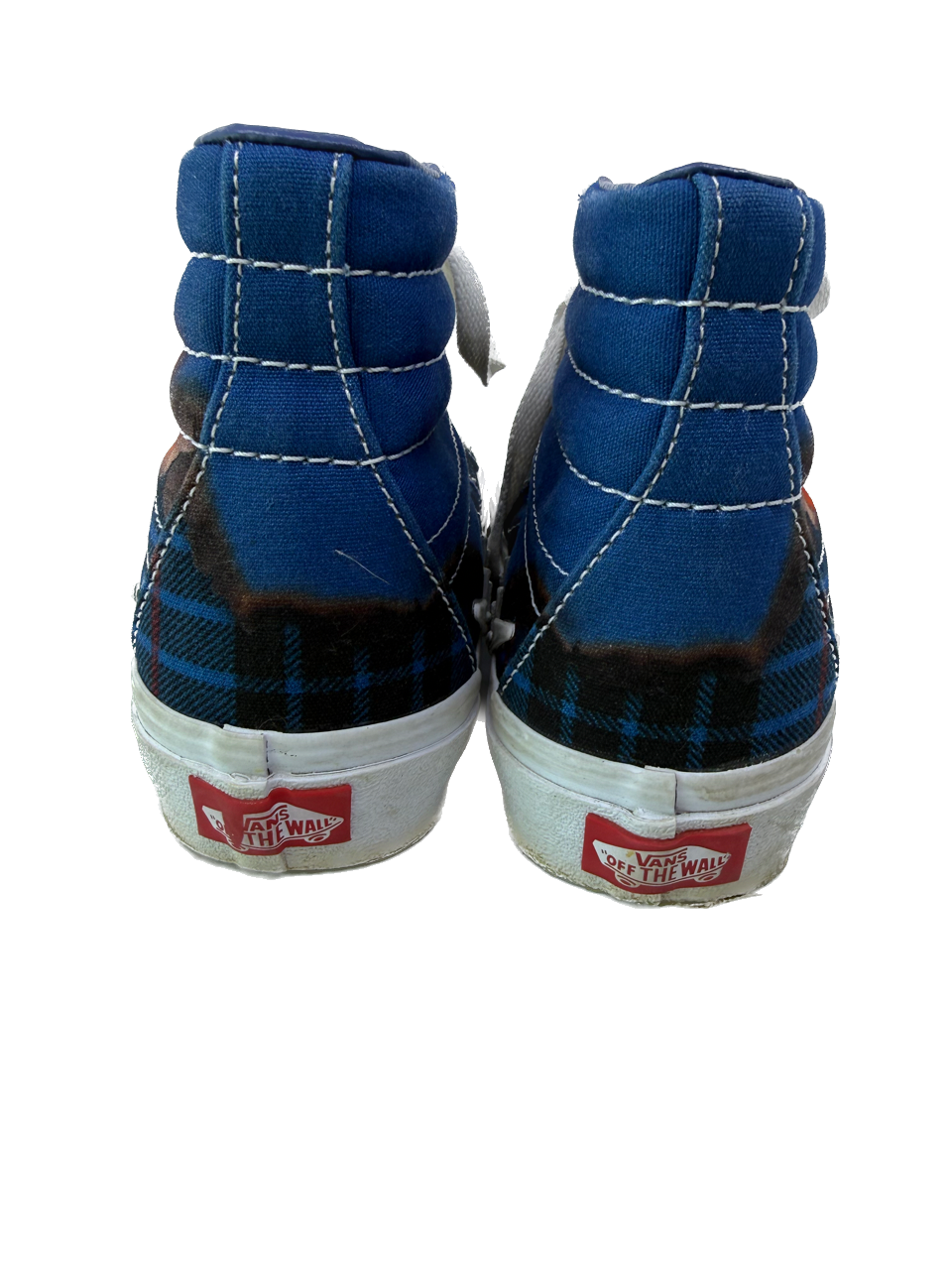 Vans Boys Blue Fire Sneakers Size: Youth 4.5 Blue Fire