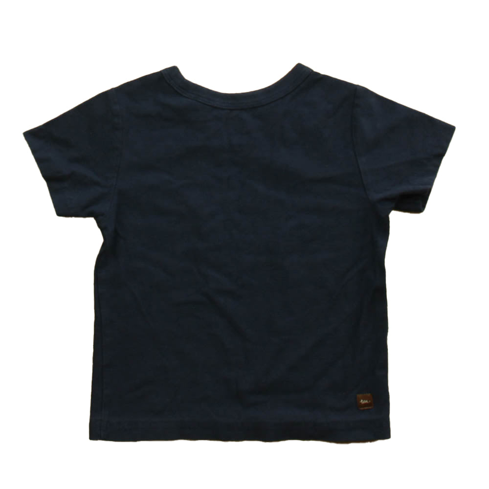 Tea Boys Blue Fish Short Sleeve Shirt Size: 18-24 Months Blue Fish