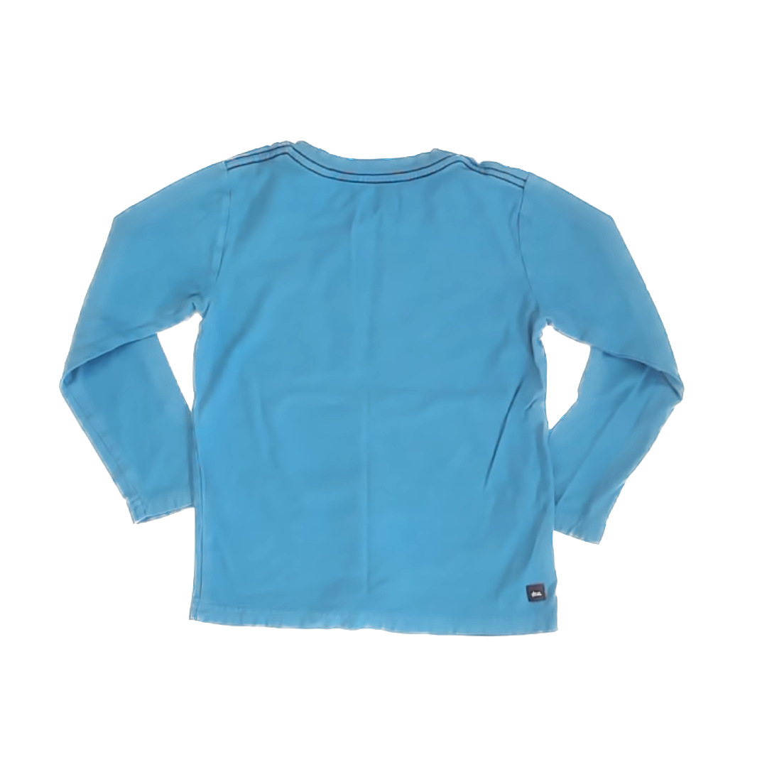 Tea Collection Boys Blue | Fish Long Sleeve Shirt Size: 5T Blue | Fish
