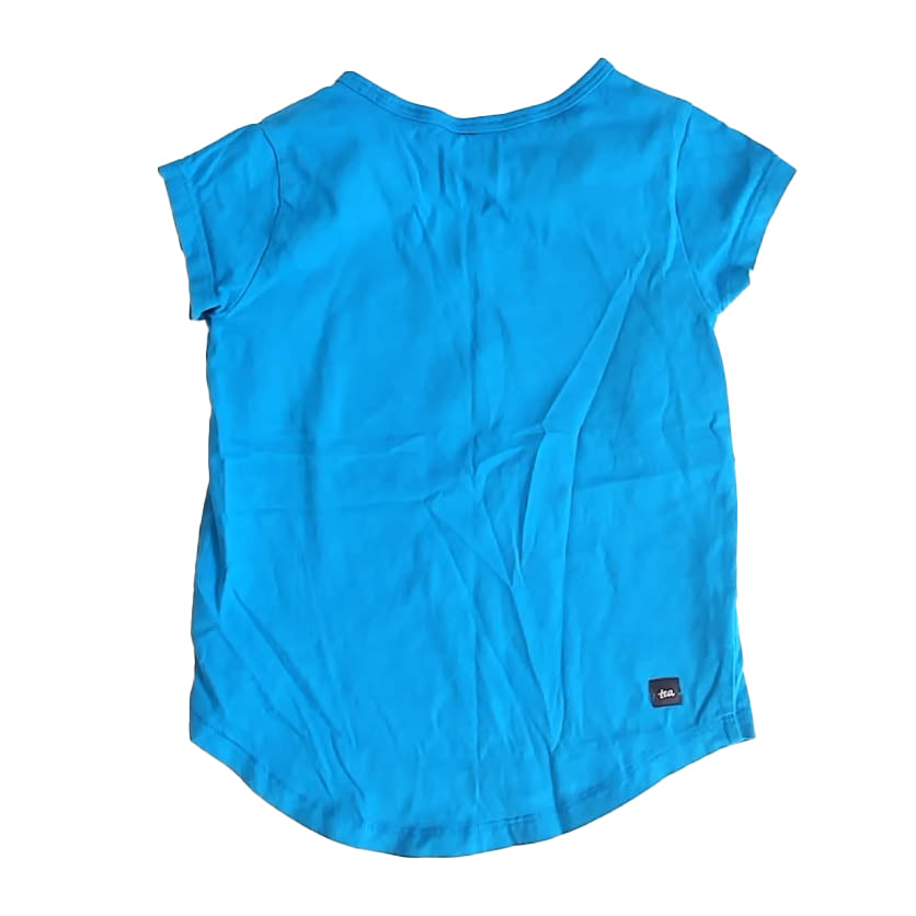 Tea Collection Girls Blue Fish T-Shirt Size: 4T Blue Fish