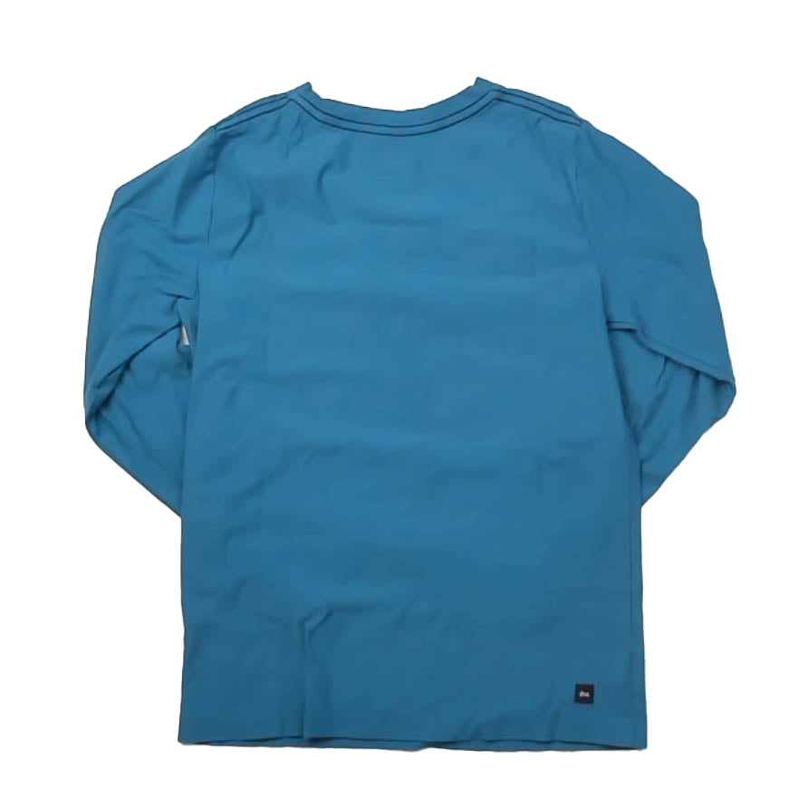 Tea Collection Boys Blue Fish Long Sleeve T-Shirt Size: 12 Years Blue Fish