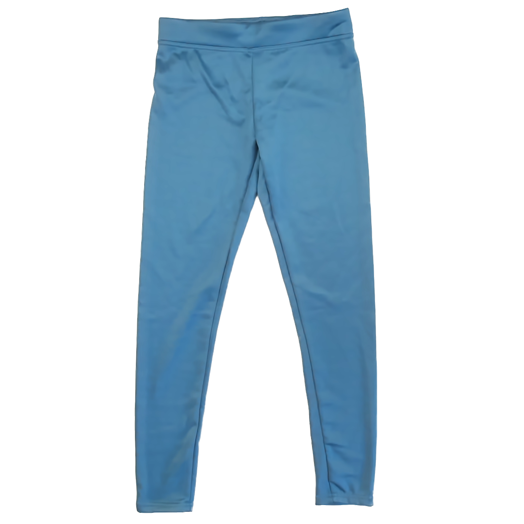 Serra Girls Blue Fleece Lined Leggings Size: Women's Medium Blue Fleece Lined