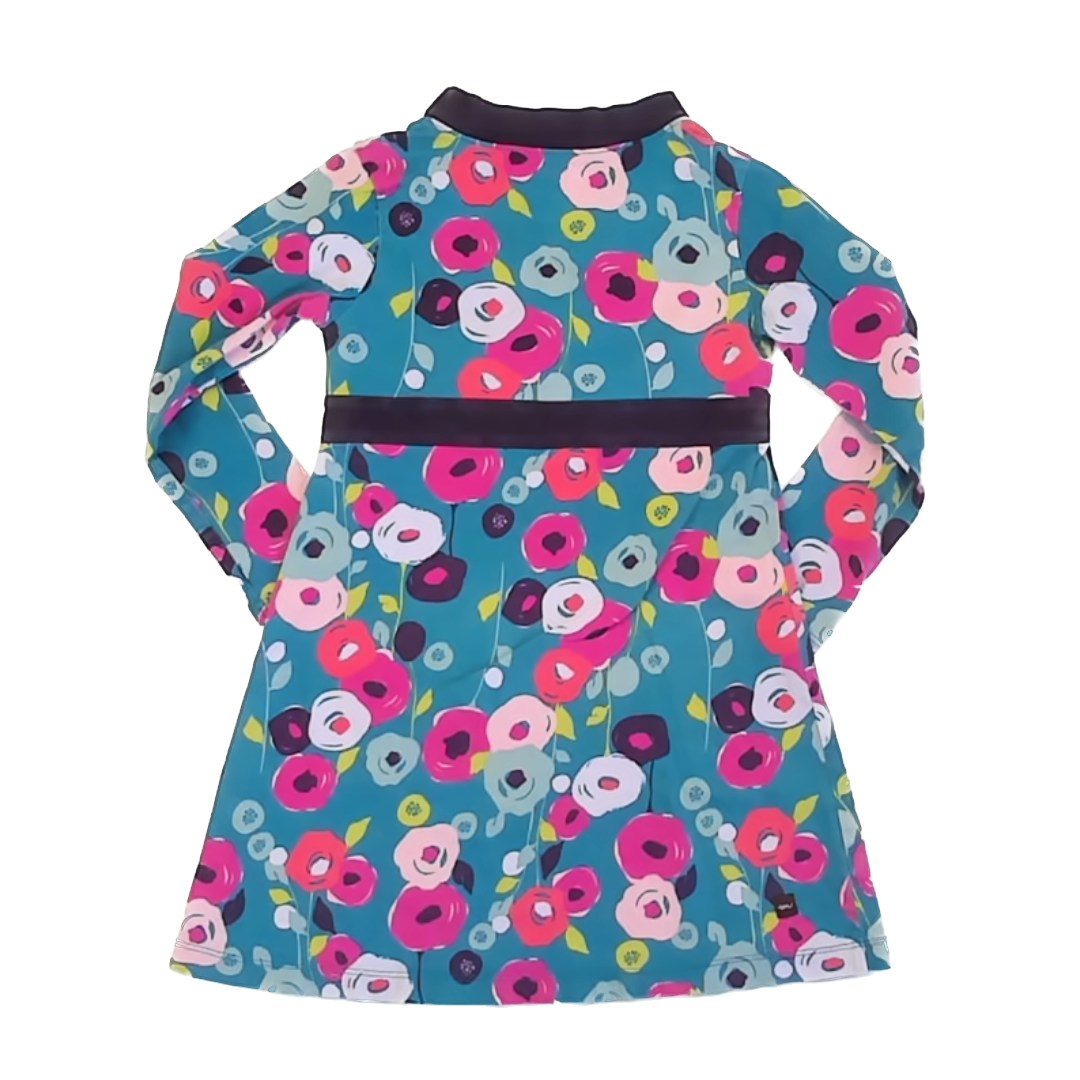 Tea Collection Girls Blue Floral | Long Sleeve Dress Size: 4T Blue Floral | Long Sleeve