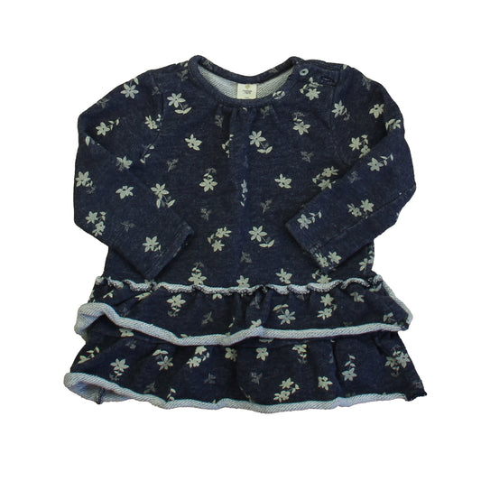 Tucker + Tate Girls Blue Floral Dress Size: 18 Months Blue Floral