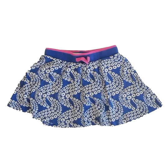 Boden Girls Blue Floral Skirt Size: 6-7 Years Blue Floral