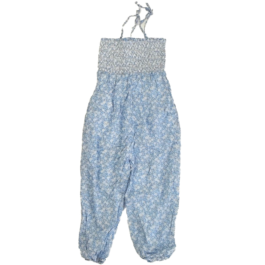 Ralph Lauren Girls Blue Floral Jumper Size: 5T Blue Floral