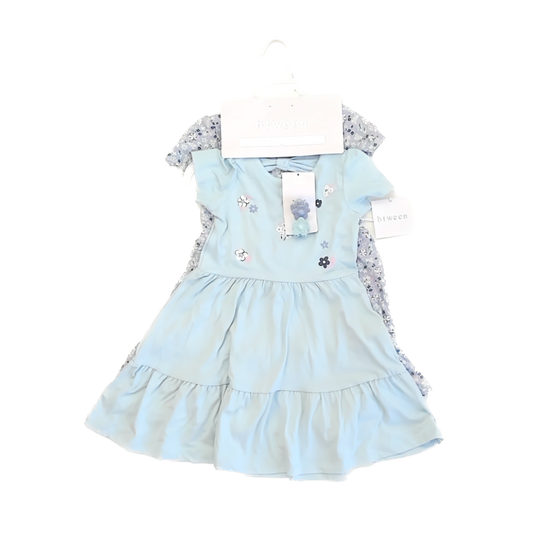 Btween Girls Blue | Floral Dress Size: 2T Blue | Floral