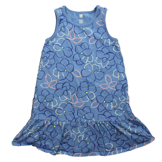 Tea Girls Blue | Floral Dress Size: 7 Years Blue | Floral