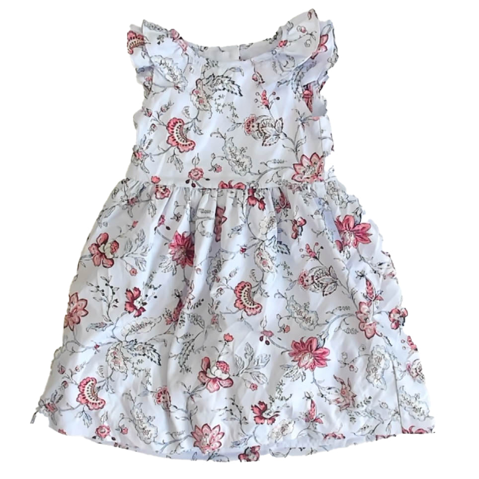 Janie and Jack Girls Blue Floral Dress Size: 3T Blue Floral