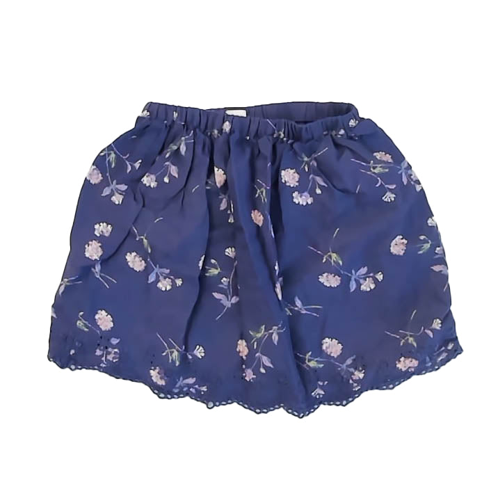 Gap Girls Blue Floral Skirt Size: 5T Blue Floral