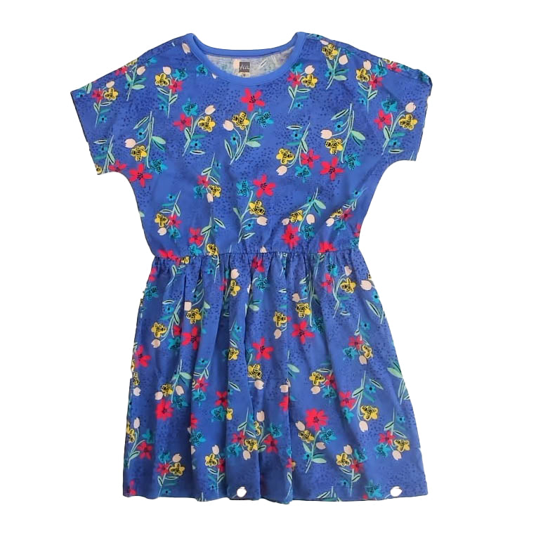 Tea Collection Girls Blue Floral Dress Size: 5T Blue Floral