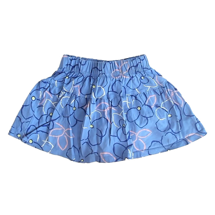 Tea Collection Girls Blue Floral Skirt Size: 4T Blue Floral