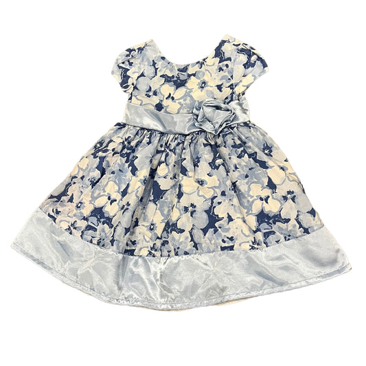Gymboree Girls Blue Floral Dress Size: 18-24 Months Blue Floral