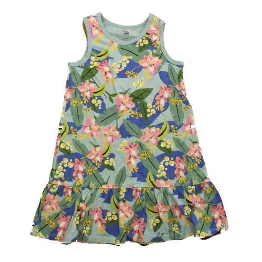 Tea Girls Blue | Floral Sun Dress Size: 6 Years Blue | Floral