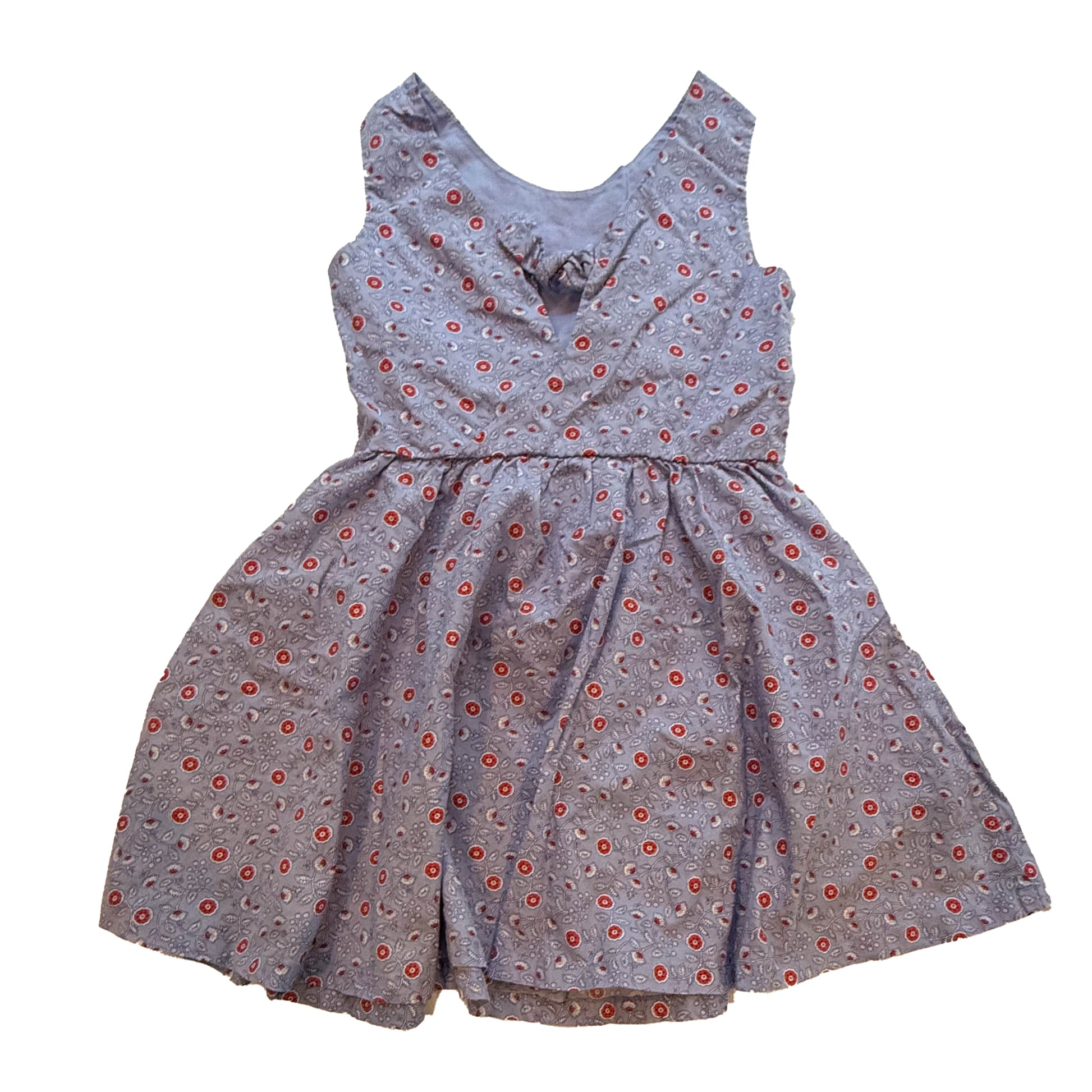 Tea Collection Girls Blue Floral Dress Size: 6 Years Blue Floral