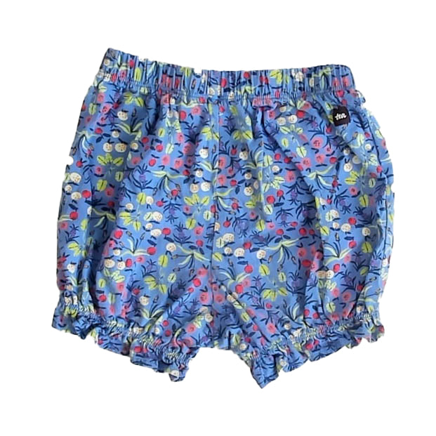 Tea Collection Girls Blue Floral Shorts Size: 3T Blue Floral