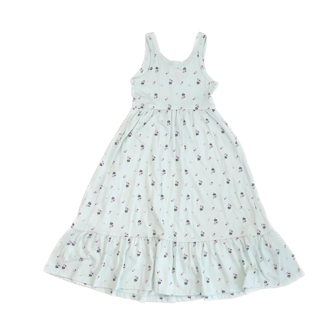 Cat & Jack Girls Blue Floral Dress Size: XS (4-5T) Blue Floral