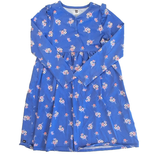 Tea Collection Girls Blue Floral Dress Size: 12 Years Blue Floral