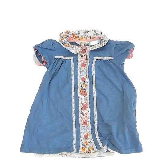 Matilda Jane Girls Blue | Floral Dress Size: 4T Blue | Floral