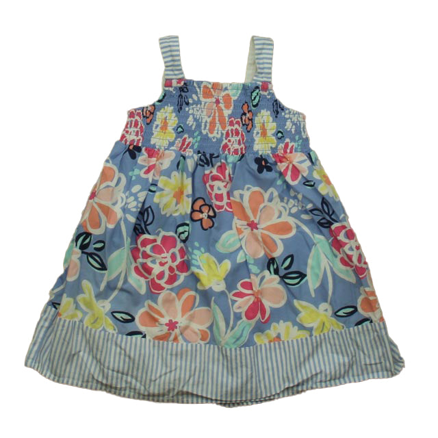 Gymboree Girls Blue Floral Dress Size: 2T Blue Floral