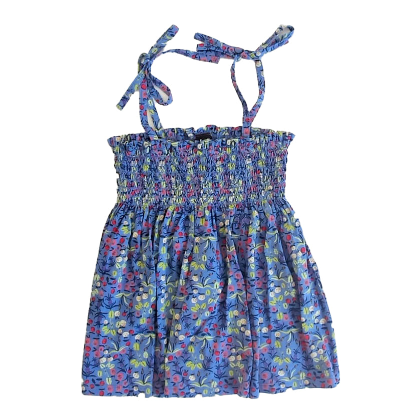 Tea Collection Girls Blue Floral Tank Top Size: 12 Years Blue Floral