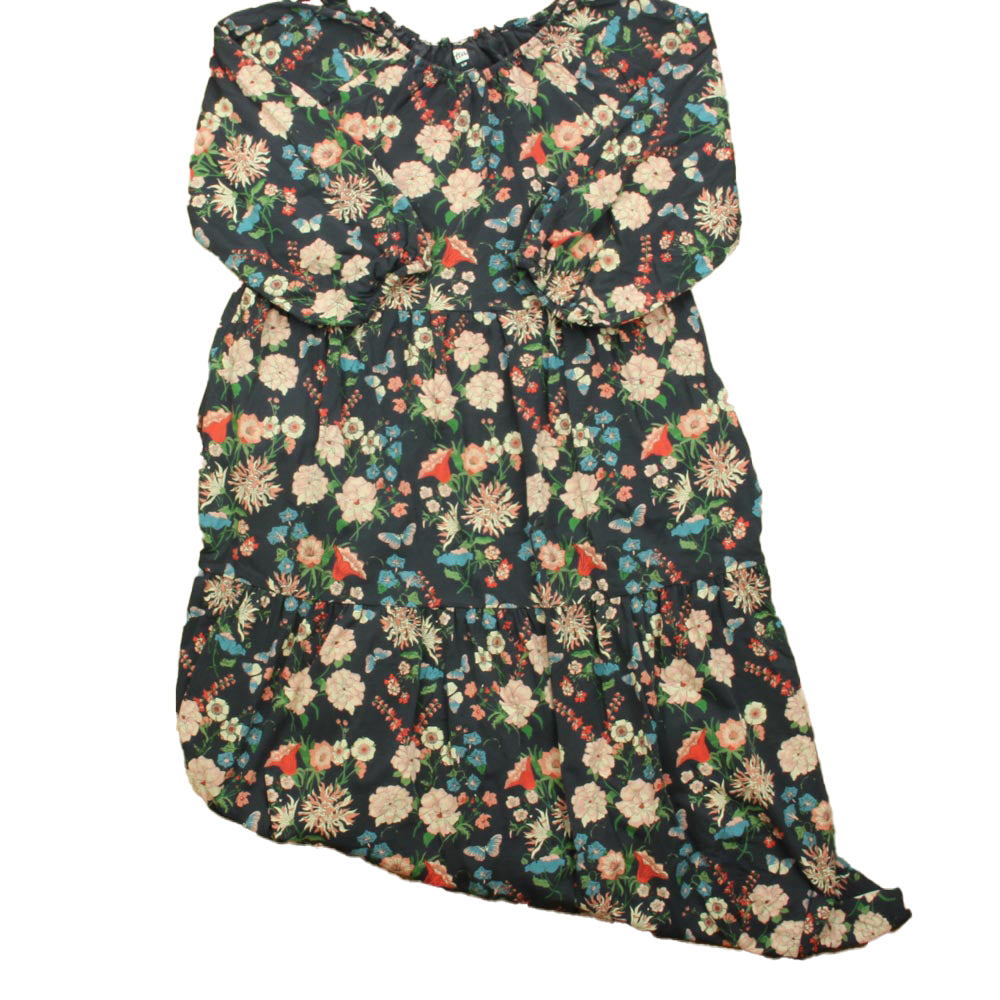 Tea Collection Girls Blue Floral Dress Size: Womens Small Blue Floral