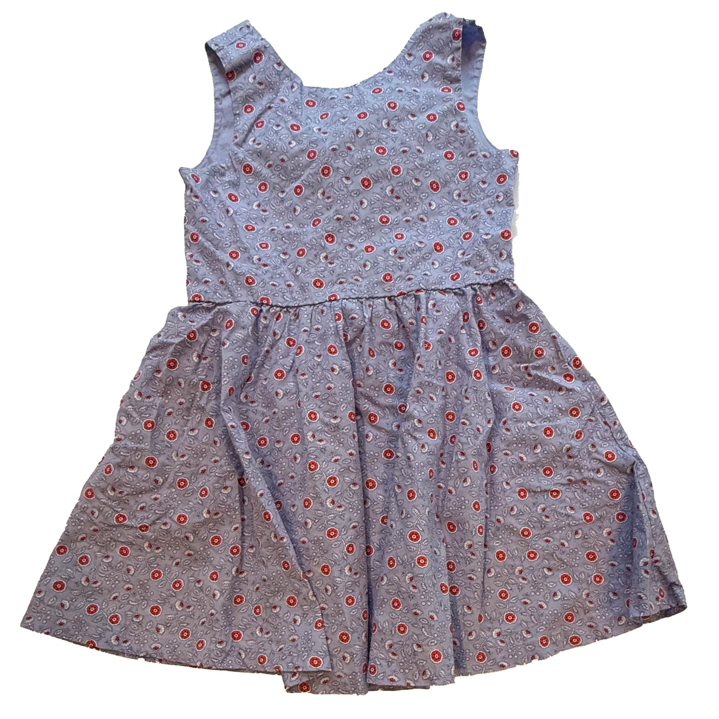 Tea Collection Girls Blue Floral Dress Size: 6 Years Blue Floral