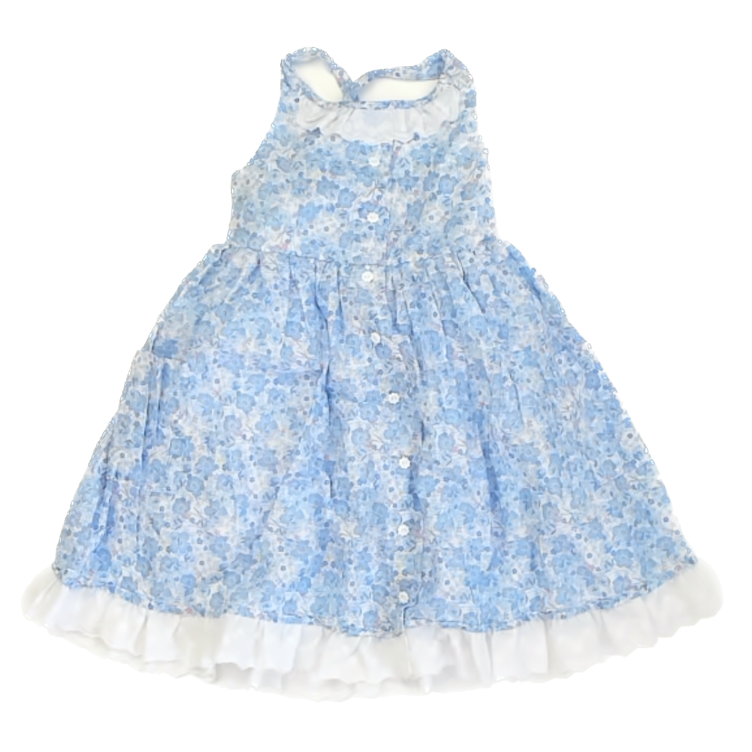 Cupcakes & Cashmere Girls Blue Floral Dress Size: 5T Blue Floral