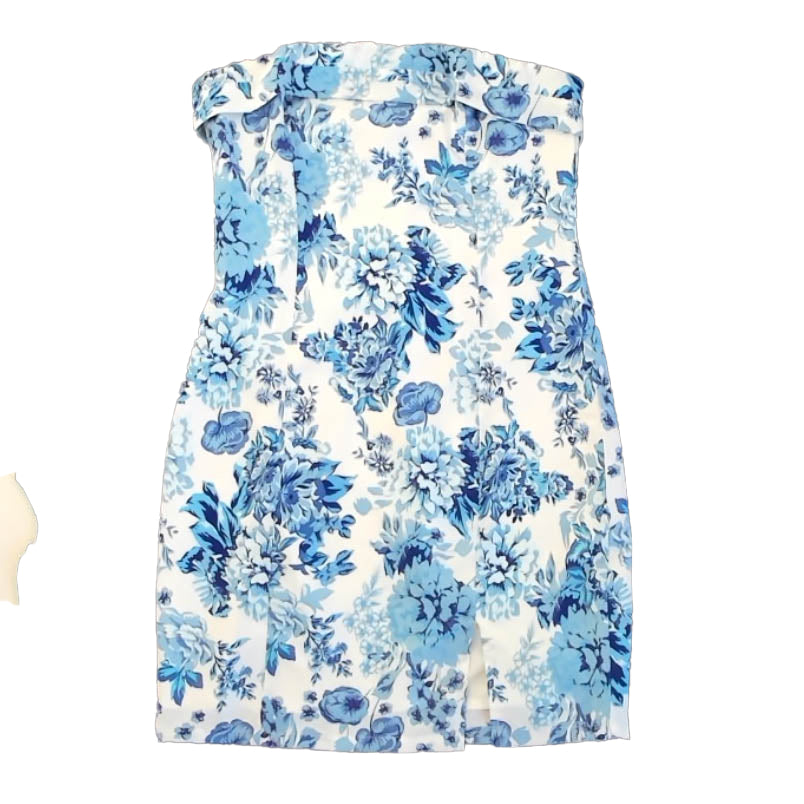 Thats so Fetch Girls Blue Floral Dress Size: Junior 4 Blue Floral