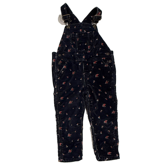Gap Girls Blue Floral Overalls Size: 3T Blue Floral