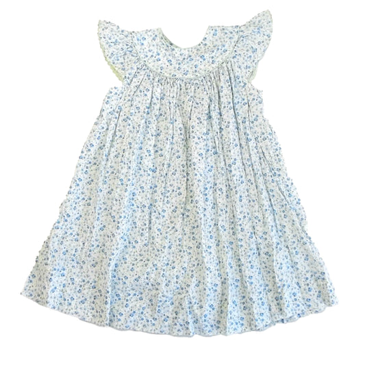 Kelly's Kids Girls Blue Floral Dress Size: 3-4T Blue Floral