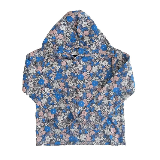 Tea Collection Girls Blue Floral Long Sleeve Shirt Size: 8 Years Blue Floral