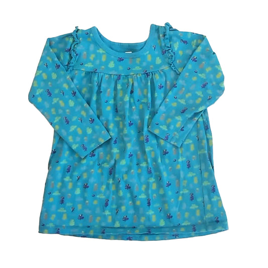 Tea Collection Girls Blue Floral Dress Size: 2T Blue Floral
