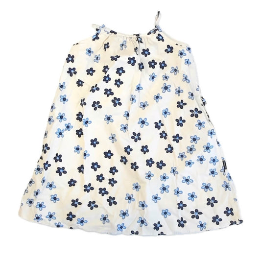 Uniglo Girls Blue Floral Dress Size: 7-8 Years Blue Floral