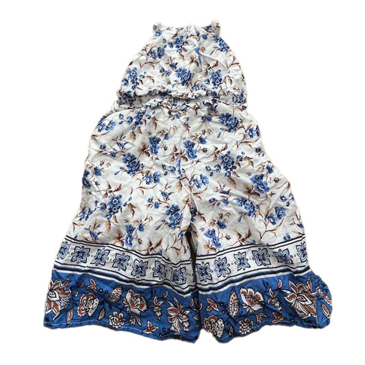 Janie and Jack Girls Blue Floral Romper Size: 2T Blue Floral