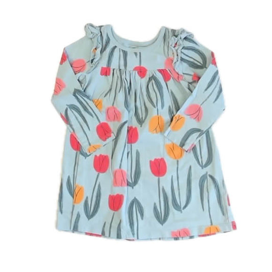 Tea Collection Girls Blue Floral Dress Size: 2T Blue Floral