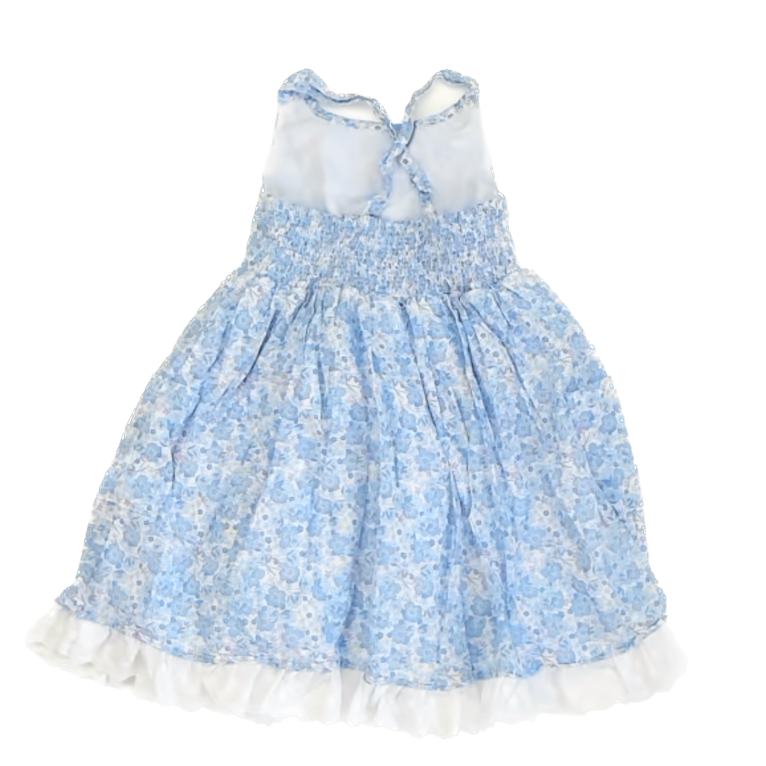 Cupcakes & Cashmere Girls Blue Floral Dress Size: 5T Blue Floral