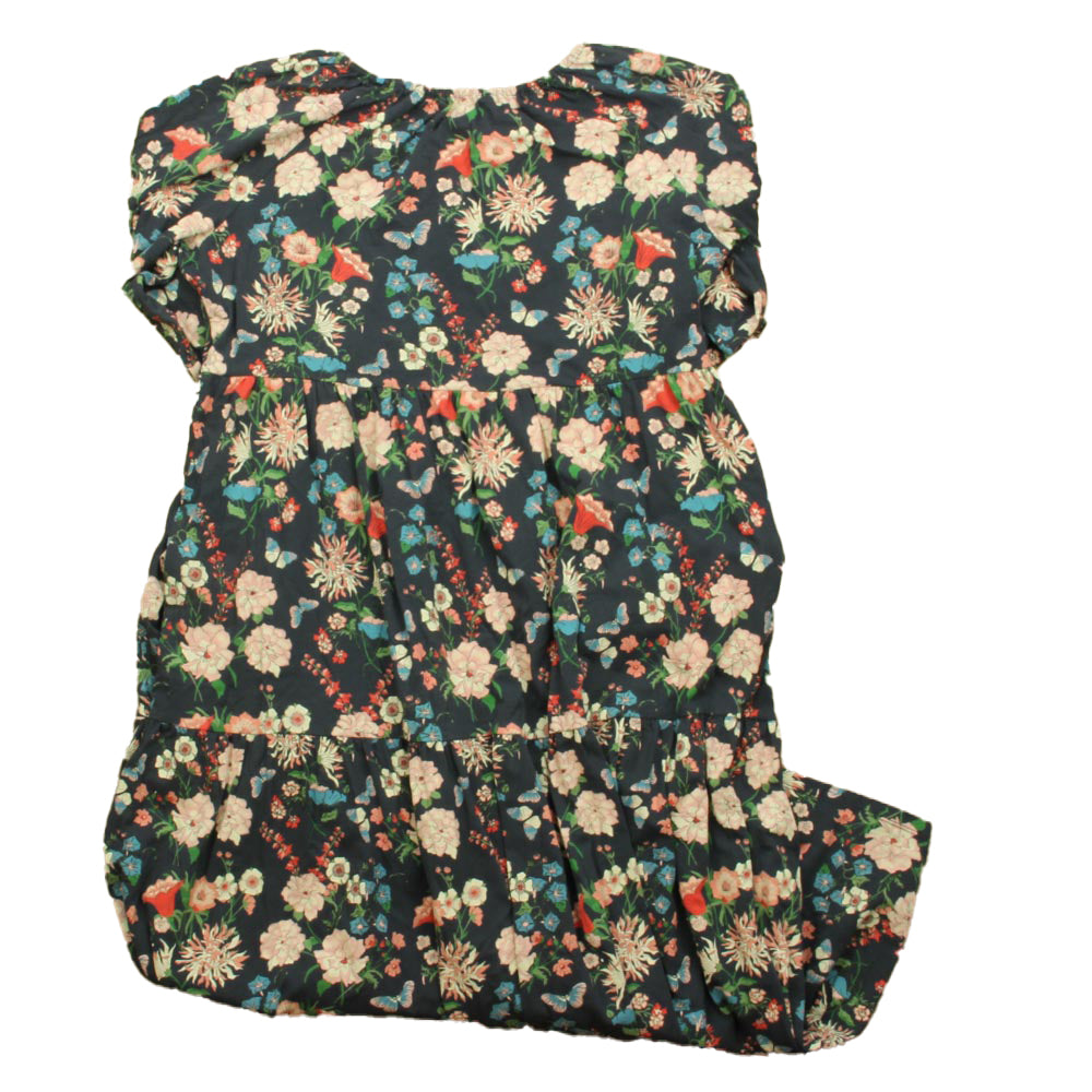 Tea Collection Girls Blue Floral Dress Size: Womens Small Blue Floral