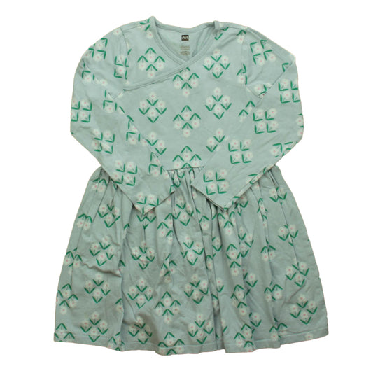 Tea Girls Blue Flowers Dress Size: 7 Years Blue Flowers