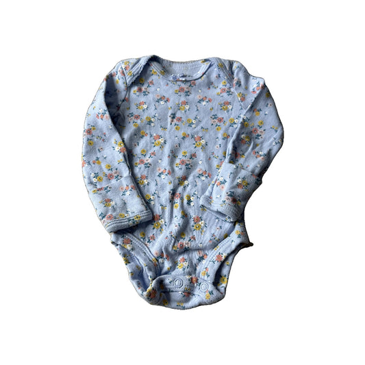 Carters Girls Blue | Flowers Onesie Size: Newborn Blue | Flowers