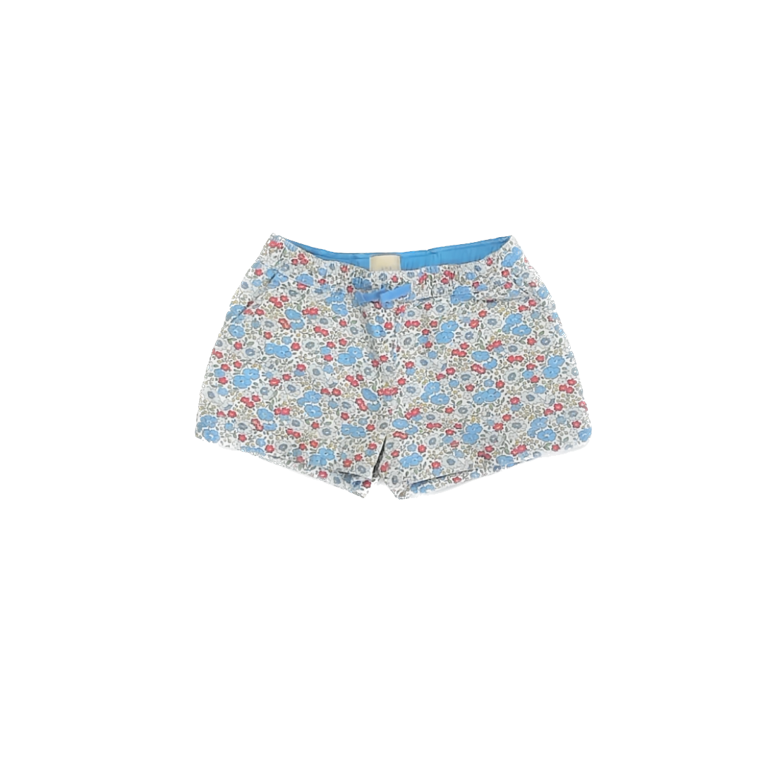 Boden Girls Blue Flowers Shorts Size: 9 Years Blue Flowers