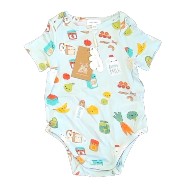 Angel Dear Boys Blue Food Onesie Size: 18-24 Months Blue Food